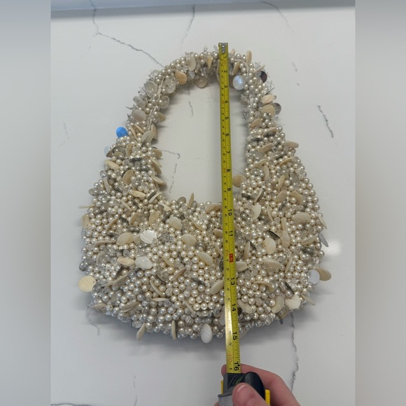 Viral Beaded Faux Pearl and Shell Shoulder Handbag - Picture 12 of 12